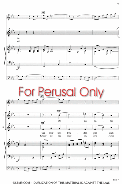 Mendelssohn's Prayer for Peace - SA Octavo image number null