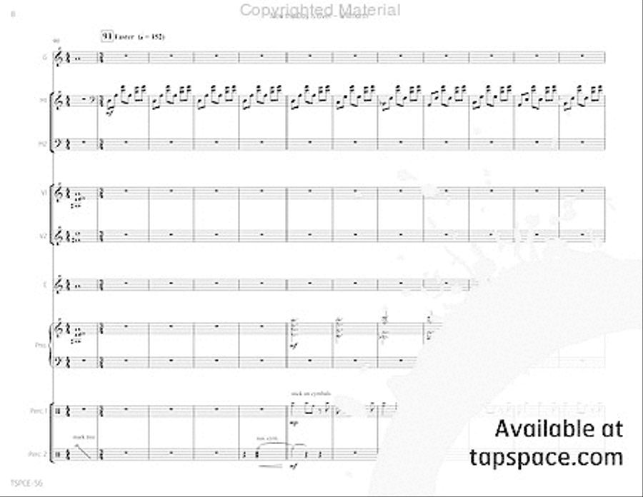 Now the Day Is Over Now the Day Is Over Percussion Ensemble scores gallery preview page 13