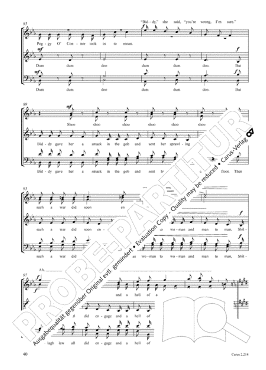 Choral Collection Folk Songs Choir scores gallery preview page 21
