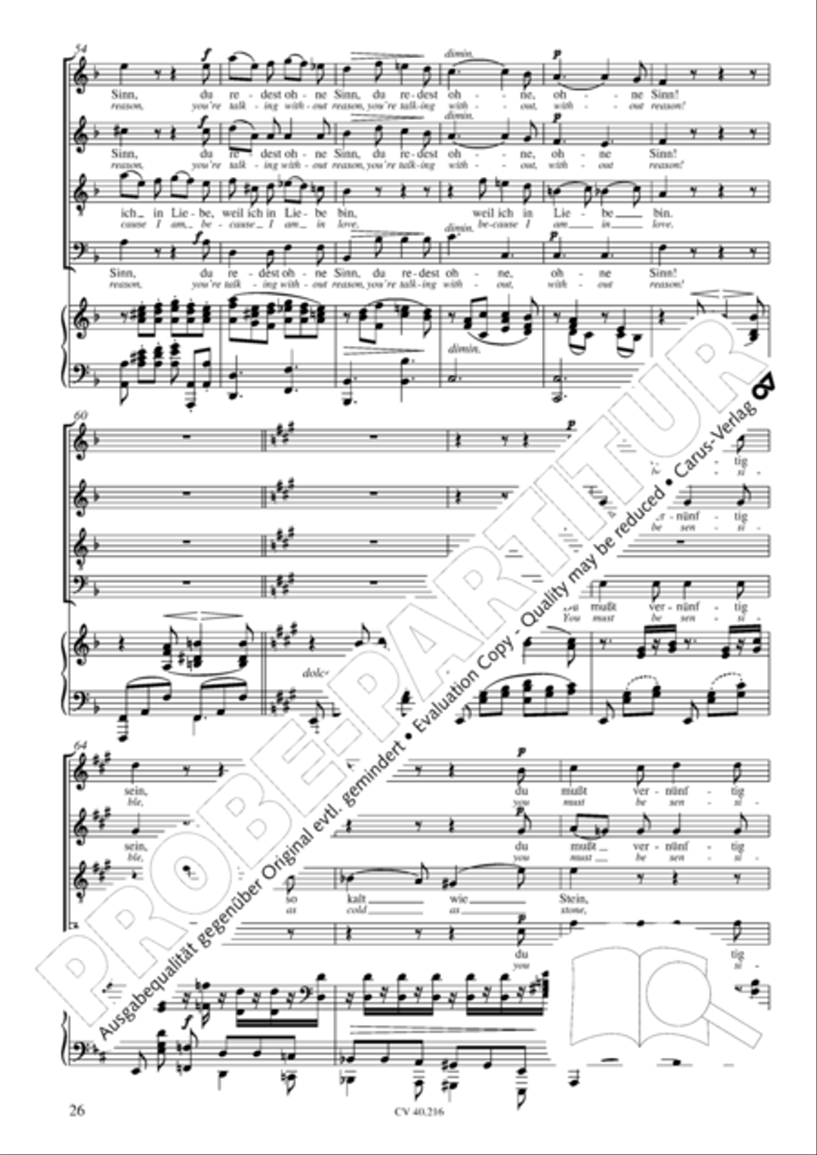 Drei Quartette op. 64 Choir scores gallery preview page 27