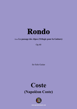 Coste-Rondo,Op.40,for Guitar