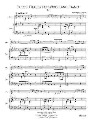Three Pieces for Oboe and Piano