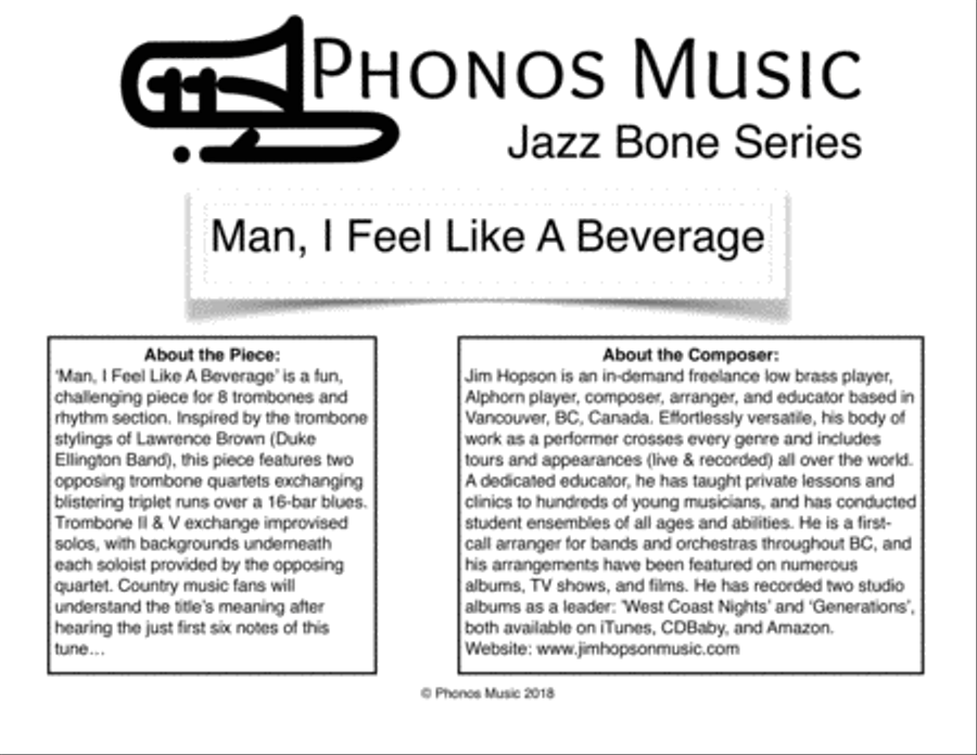 Man, I Feel Like A Beverage Brass Ensemble scores gallery preview page 2