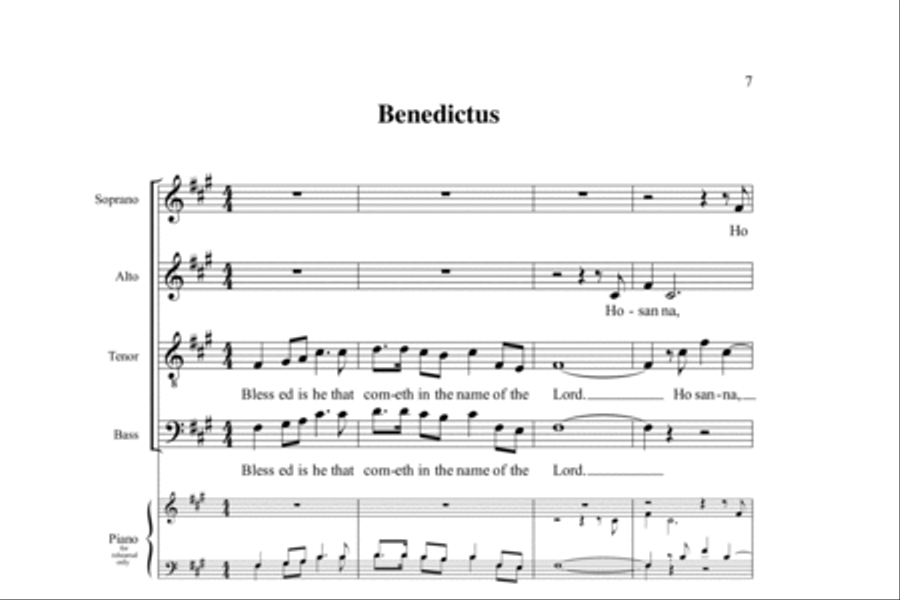 Missa Brevis No. 4 Missa Brevis No. 4 4-Part scores gallery preview page 8
