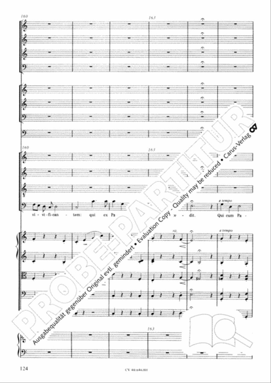 Mass in A Major (2 versions) STB scores gallery preview page 135