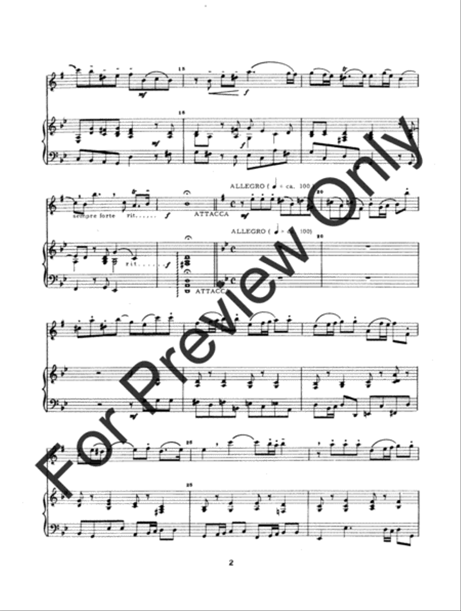 Adagio and Allegro Baritone Saxophone scores gallery preview page 5