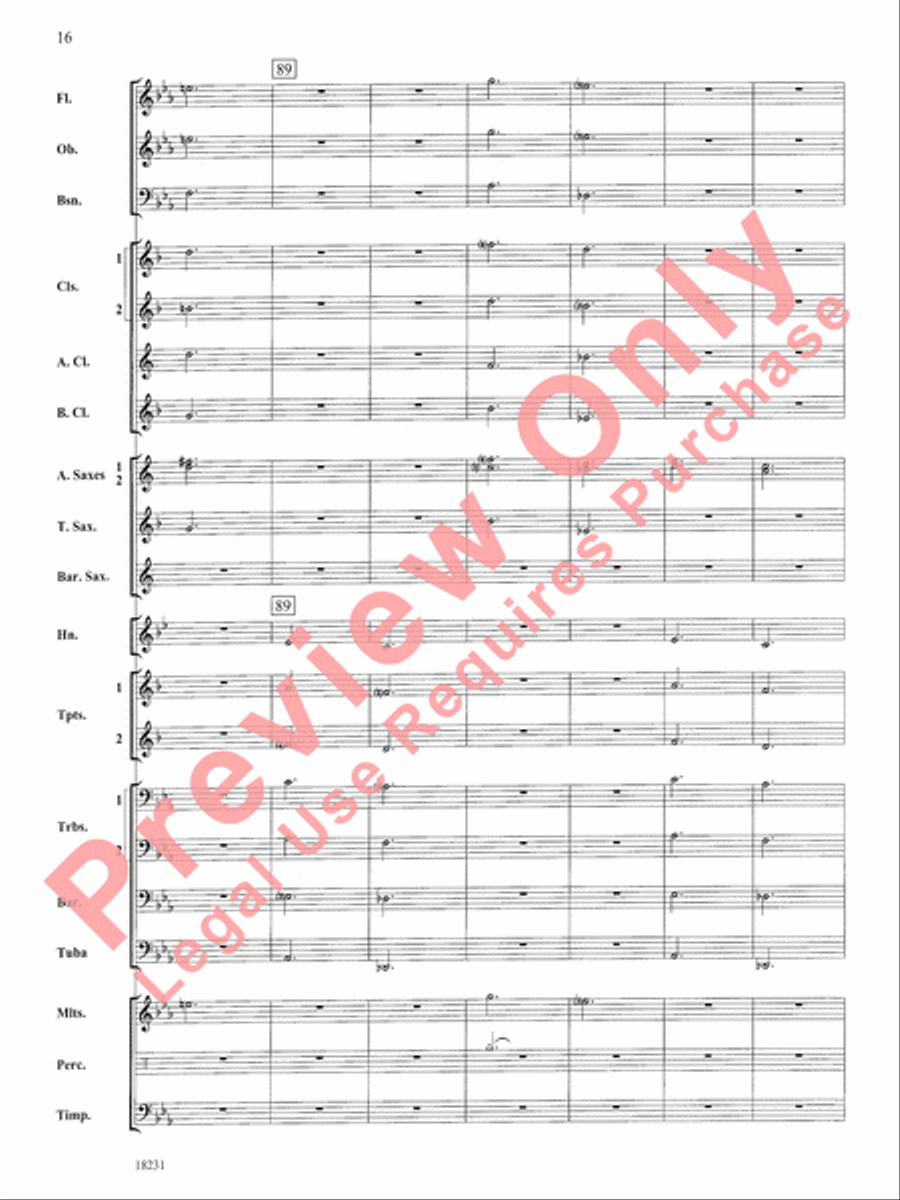 In a French Garden Concert Band scores gallery preview page 17