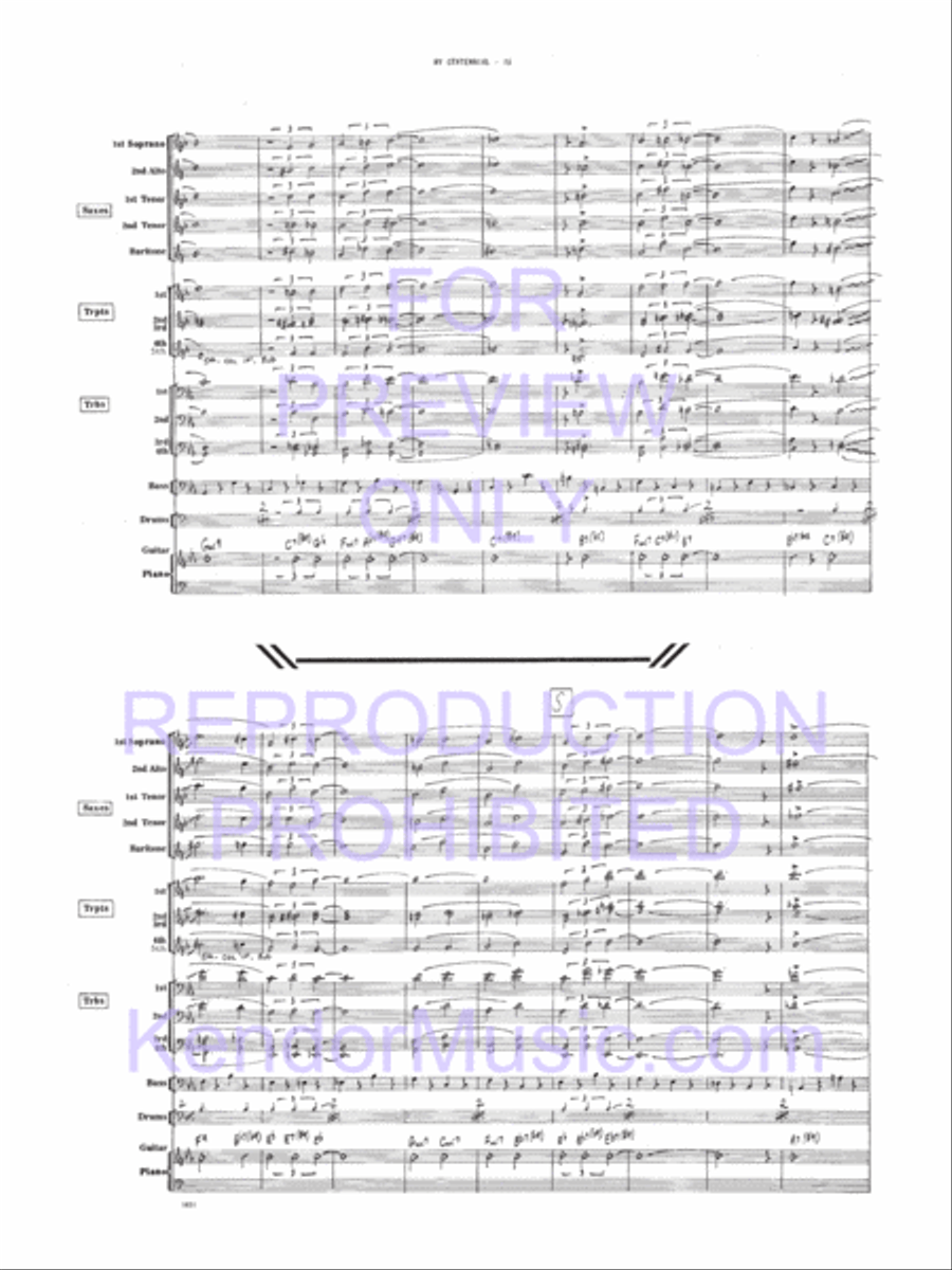 My Centennial My Centennial Jazz Ensemble scores gallery preview page 17