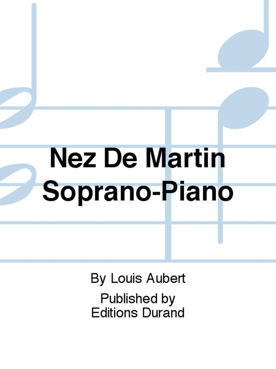 Nez De Martin Soprano-Piano