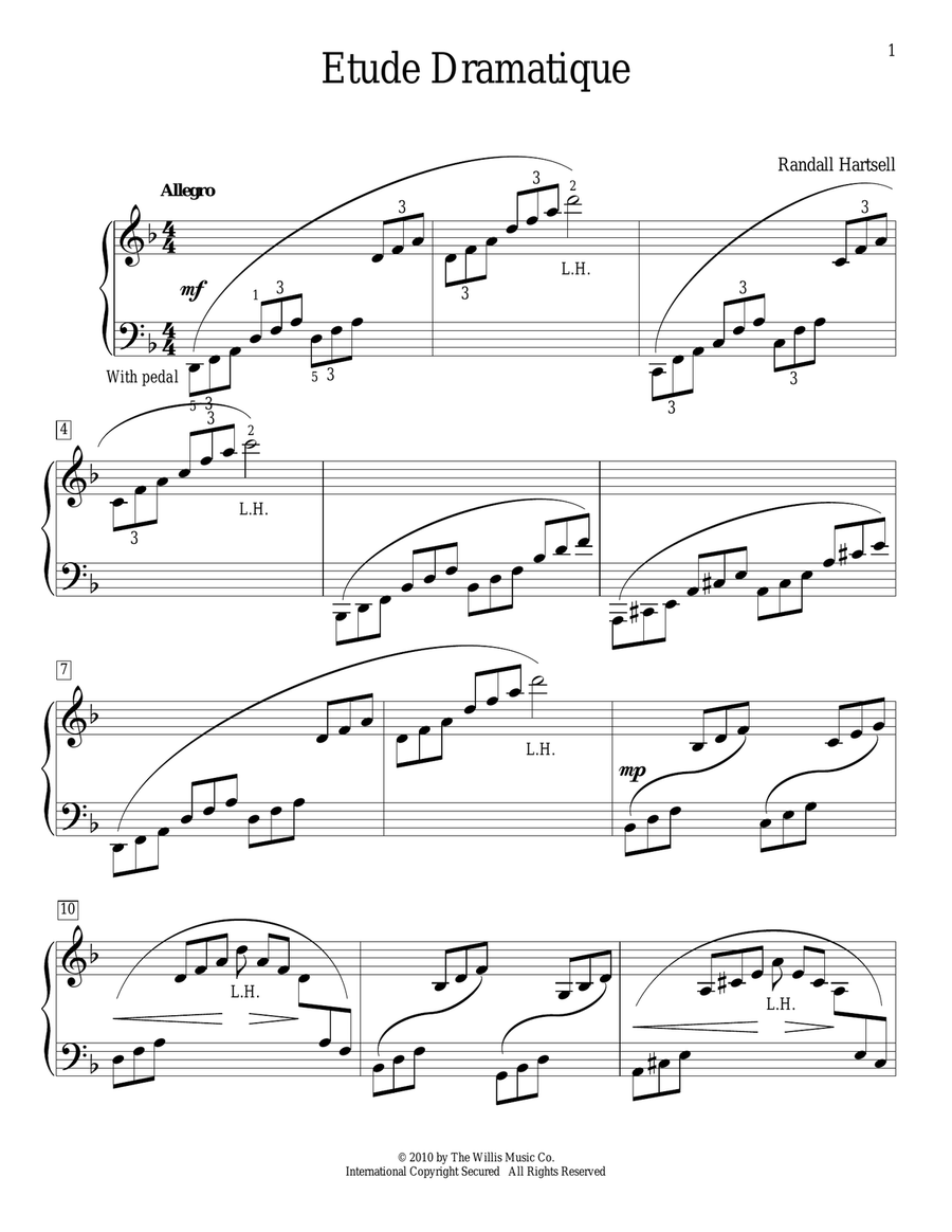 Etude Dramatique Piano Method scores gallery preview page 1