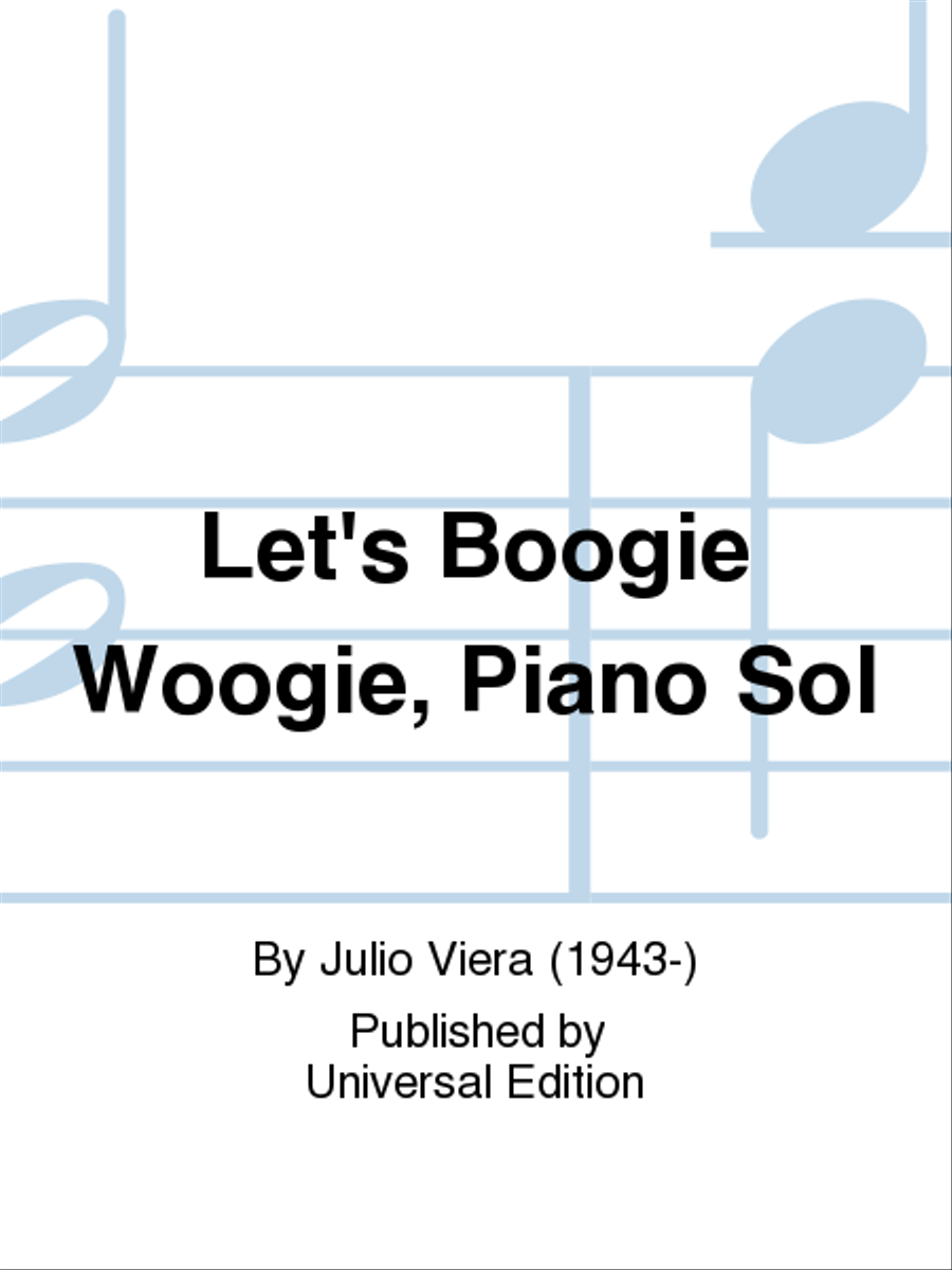 Let's Boogie Woogie, Piano Sol Piano scores gallery preview page 1