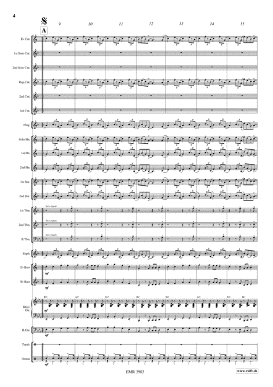 A Swinging Safari A Swinging Safari Brass Band scores gallery preview page 5