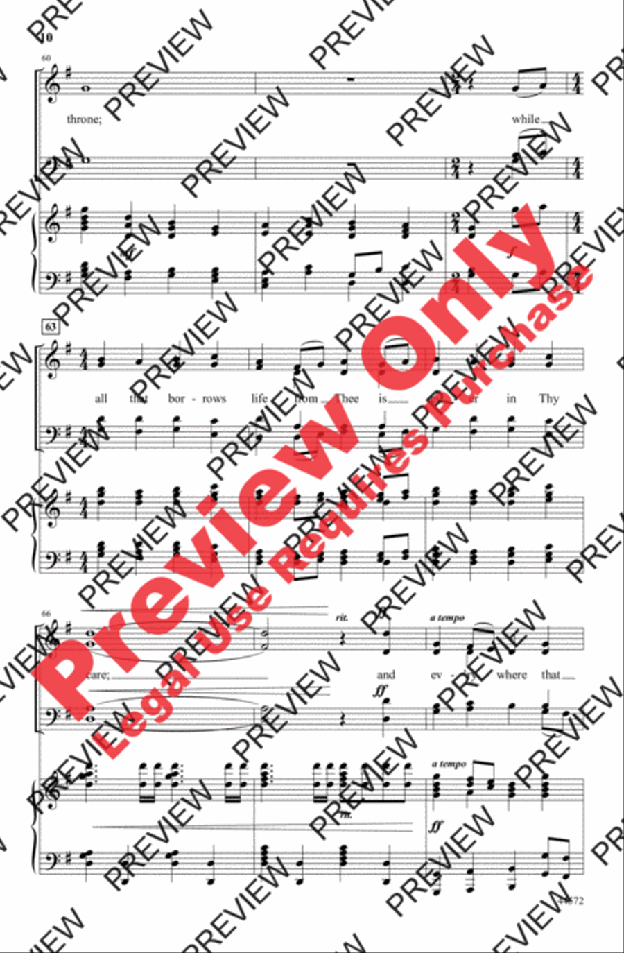 We Sing the Mighty Power of God 4-Part scores gallery preview page 10