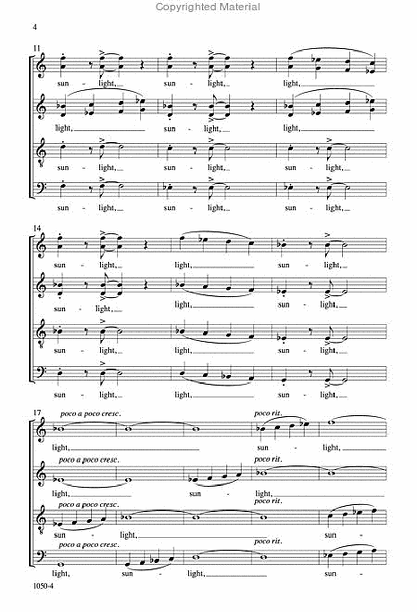 I Am Your Sunlight - SATB divisi Octavo image number null