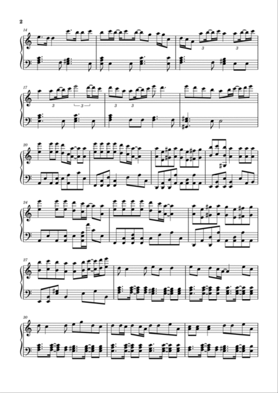 Cheshire Piano Solo scores gallery preview page 2
