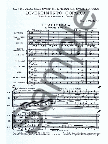 Divertimento Corsica (orchestra-chamber)