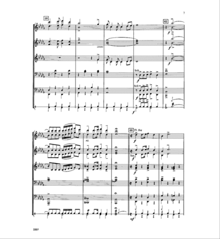 Theme from Don Giovanni Concert Band scores gallery preview page 8