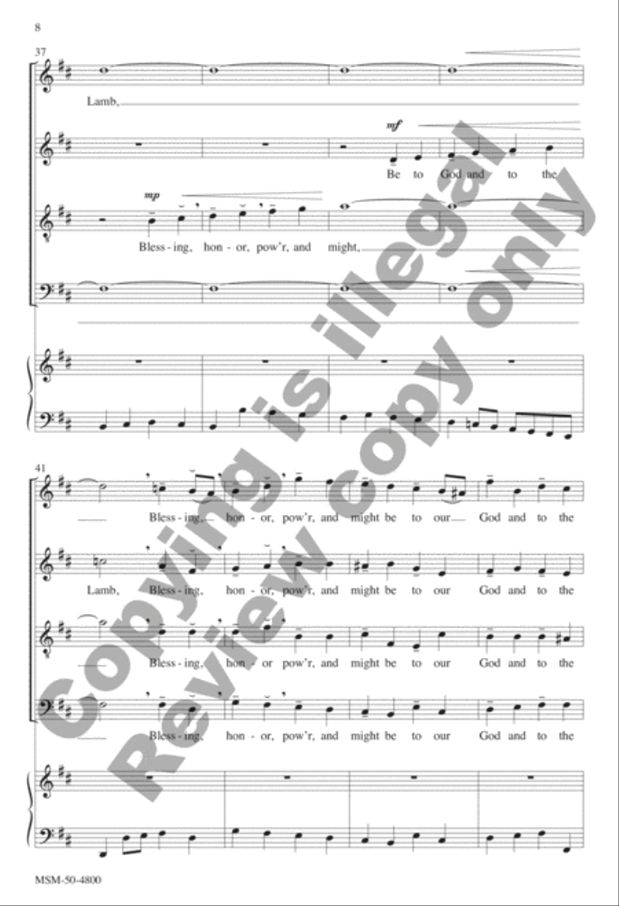Christ Is Risen/Christus lebe, lebe, König (Choral Score) 4-Part scores gallery preview page 8