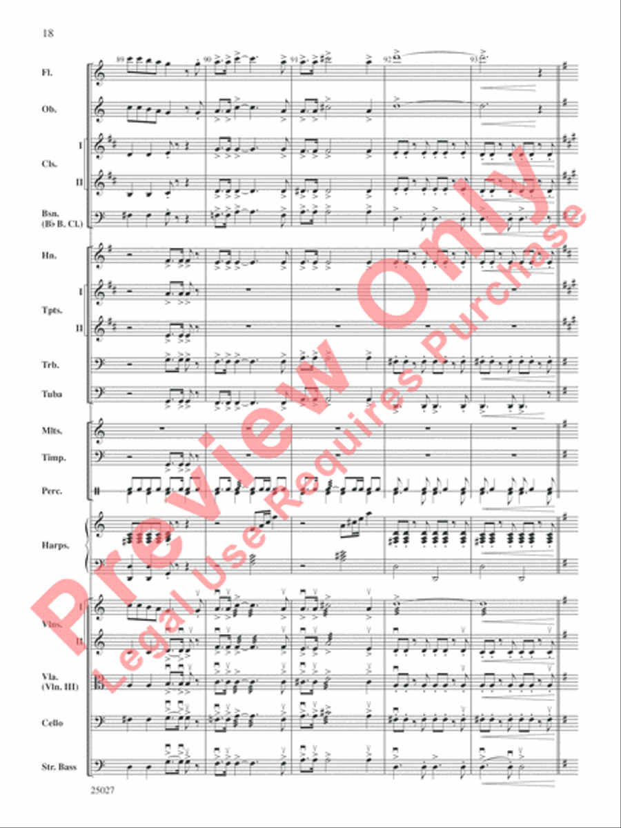 Selections form Tim Burton's Corpse Bride Full Orchestra scores gallery preview page 19