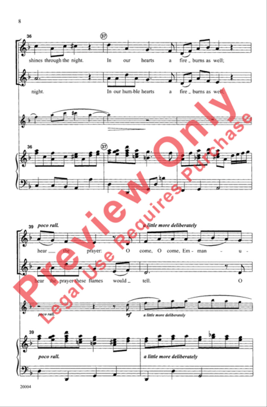 Light the Advent Candle Unison Choir scores gallery preview page 8