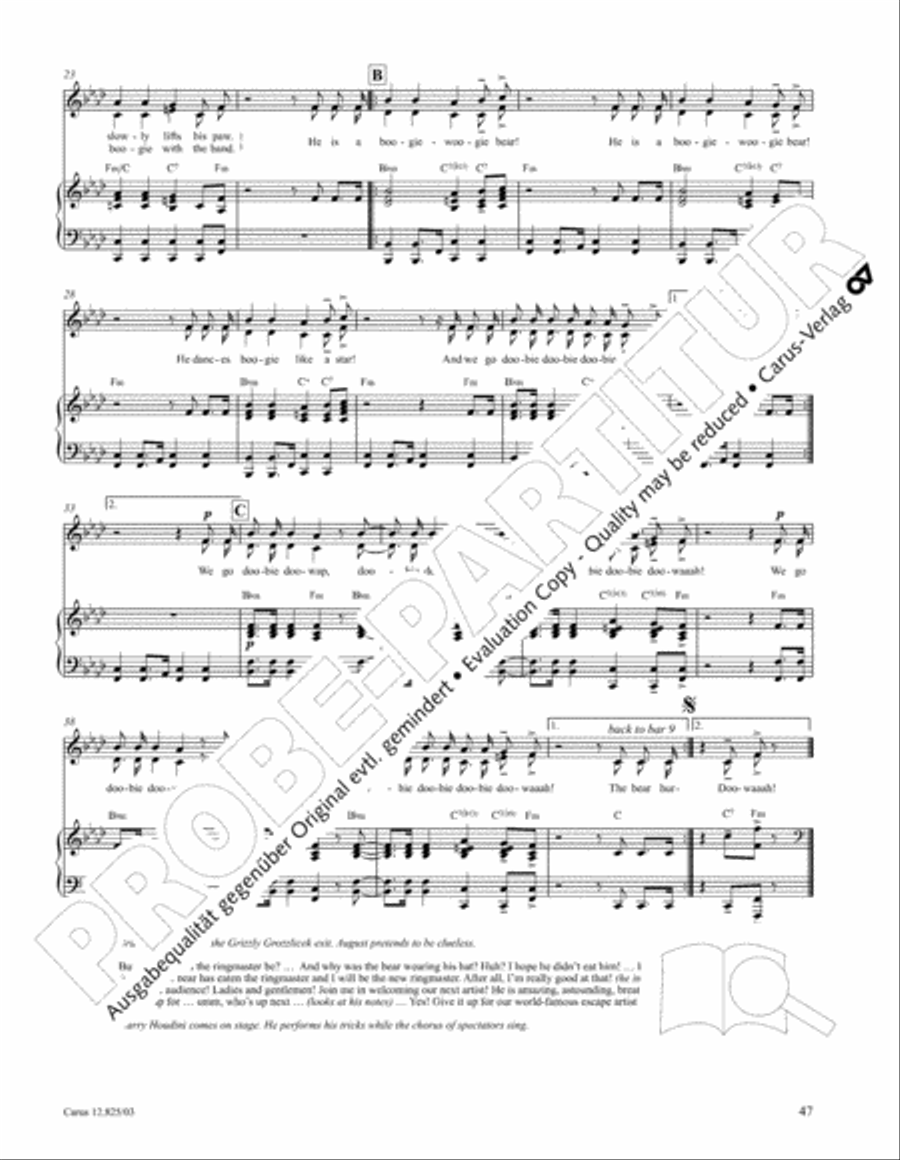 Circus Allegro Circus Allegro Choir scores gallery preview page 48