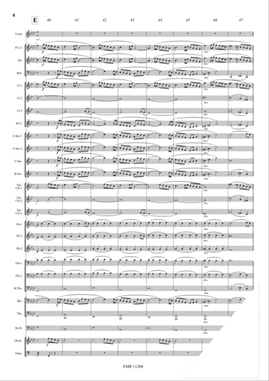 Ave Maria Concert Band scores gallery preview page 8