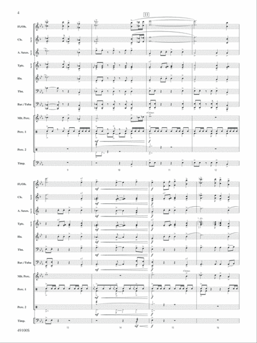 Stand Tall, Stand Strong: Score Concert Band scores gallery preview page 4