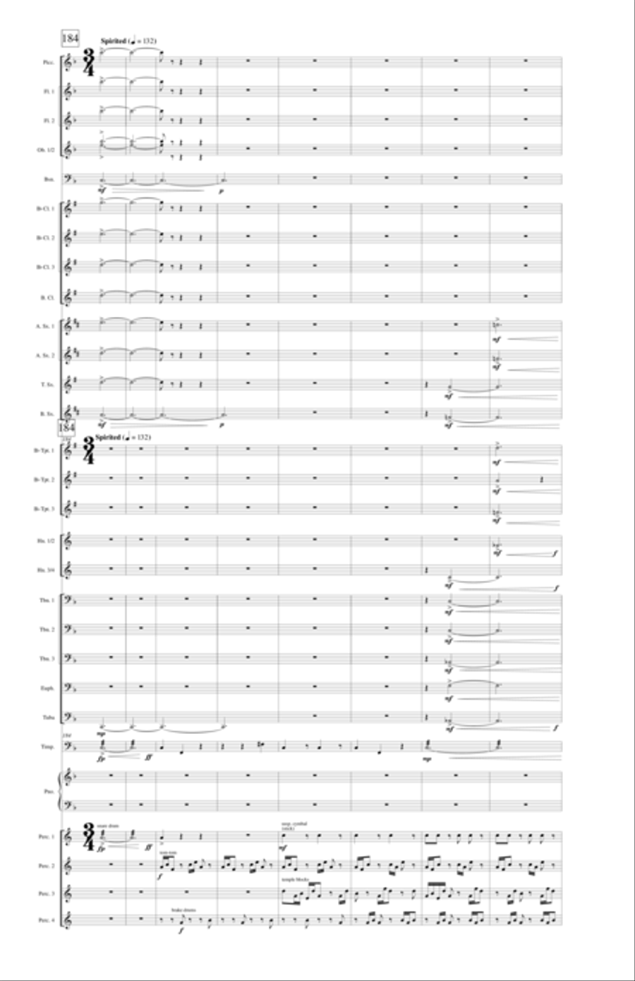 With Voice of Triumph Raised Concert Band scores gallery preview page 30