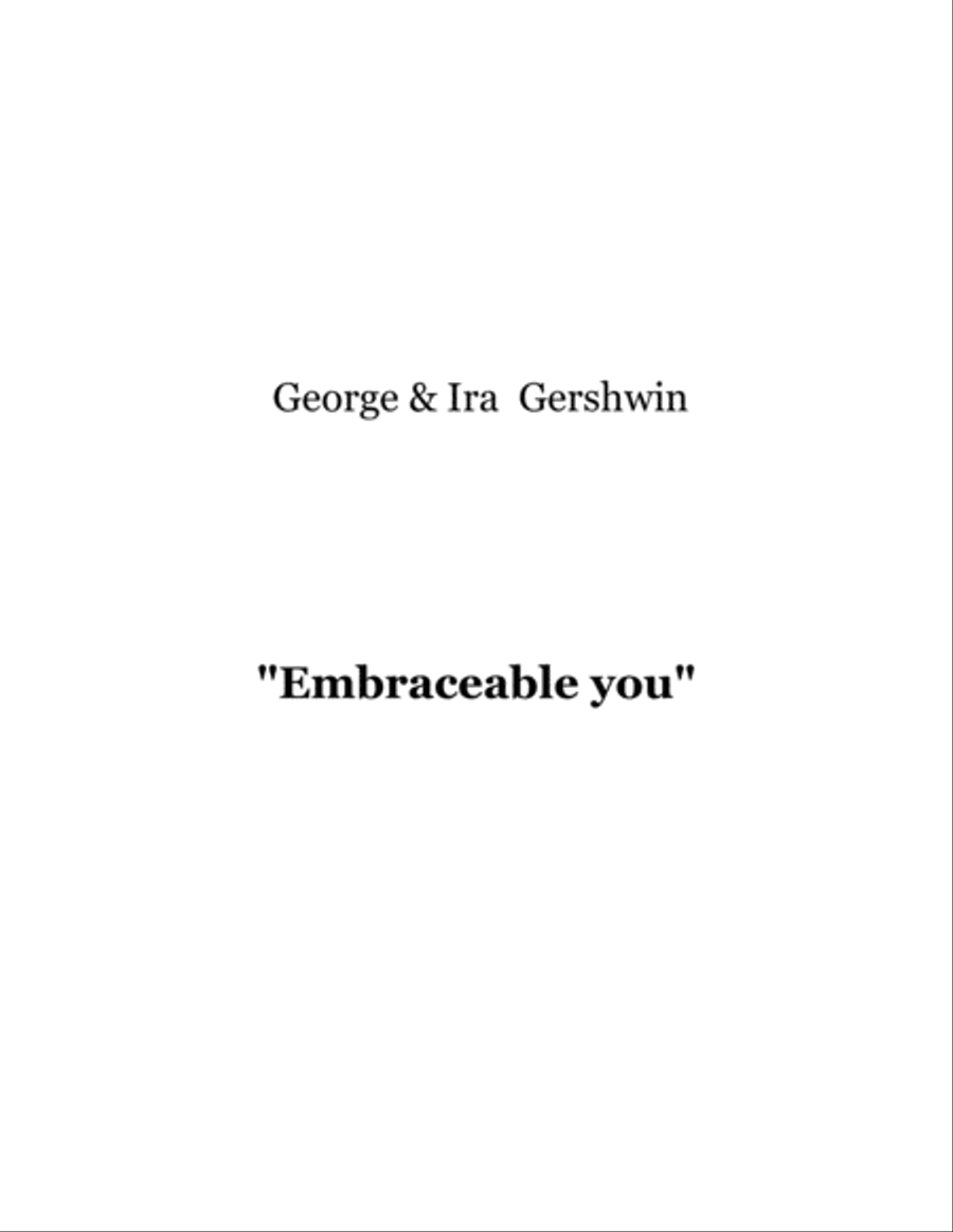 Book cover for Embraceable You