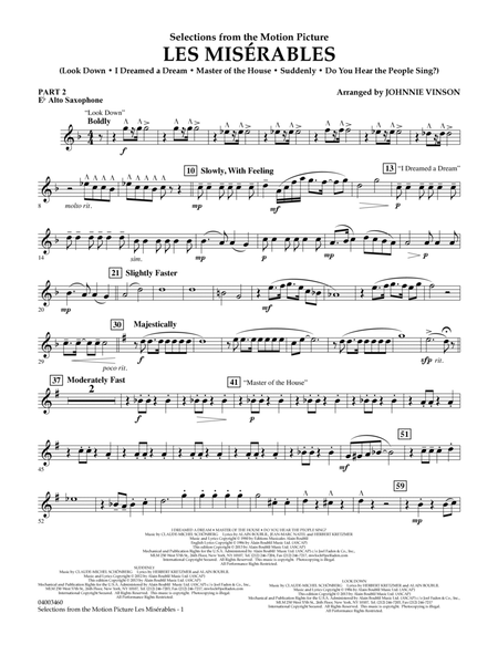 Les Miserables (Selections from the Motion Picture) - Pt.2 - Eb Alto Saxophone