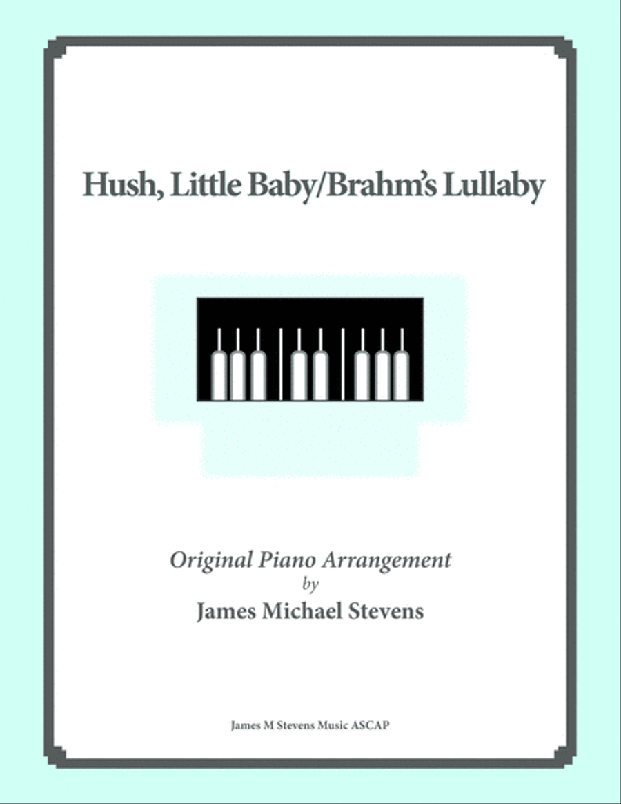 Hush Little Baby, Brahm's Lullaby Piano Solo scores gallery preview page 1
