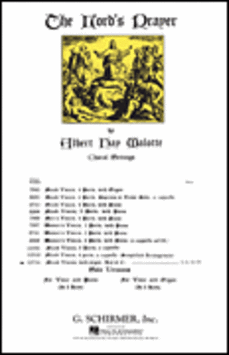 The Lord's Prayer (in C Major) 4-Part scores gallery preview page 1