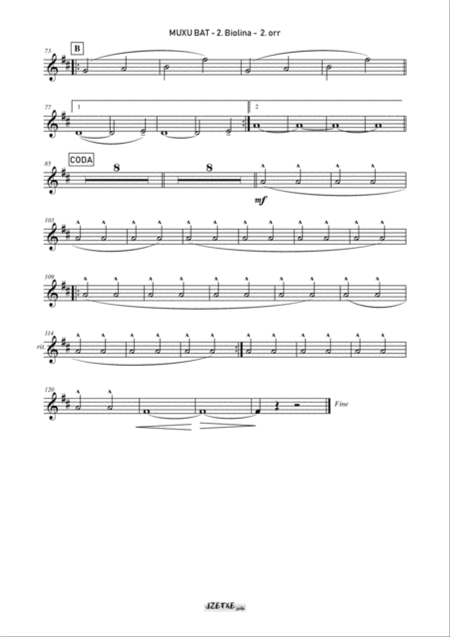 MUXU BAT (Parts) Full Orchestra scores gallery preview page 4