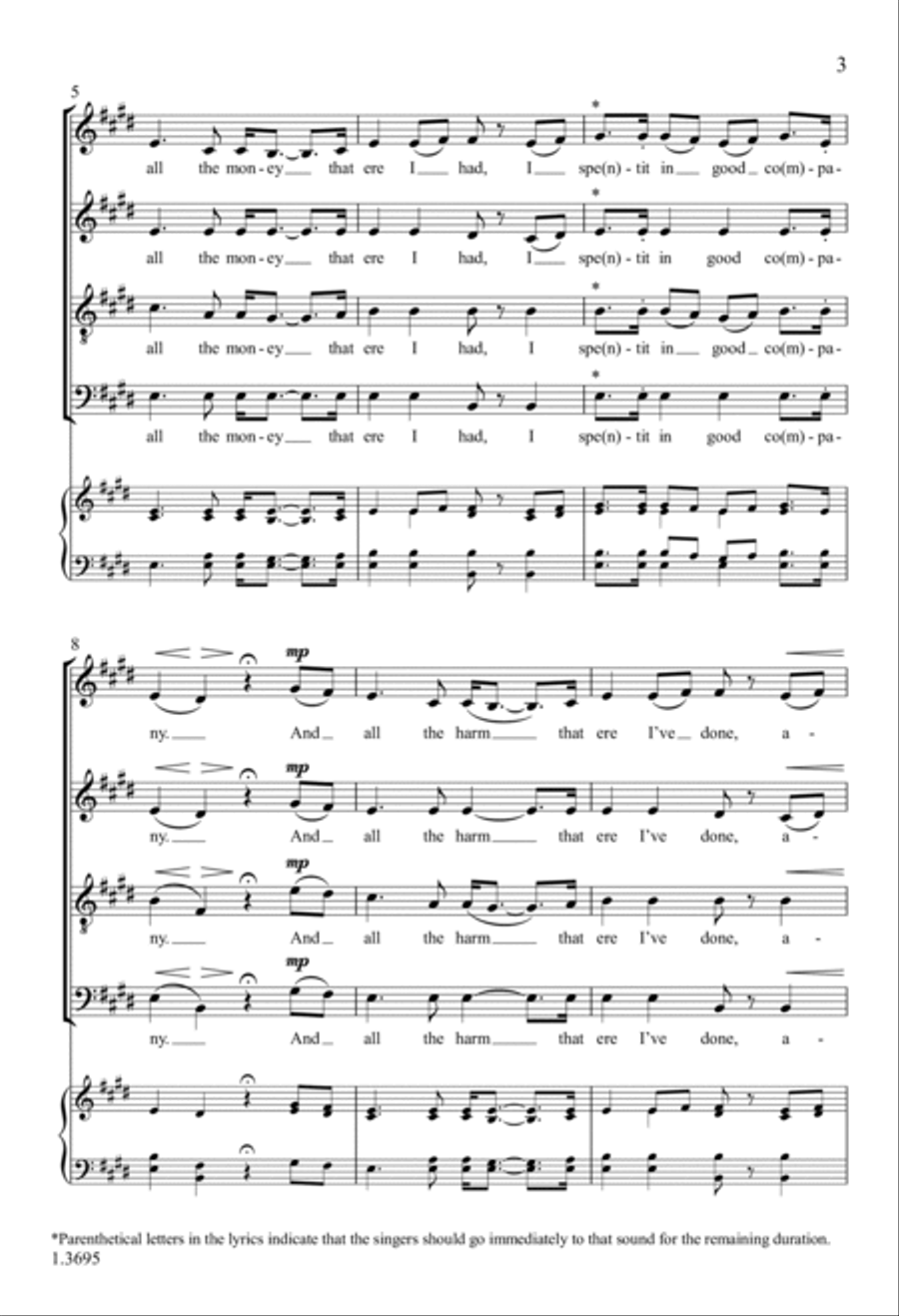 The Parting Glass 4-Part scores gallery preview page 3