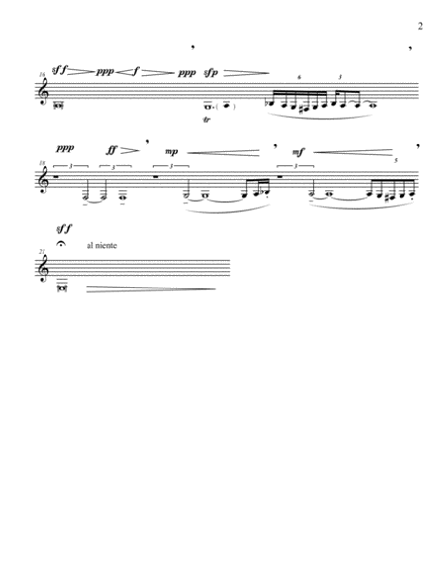 [Block] Five Plainchants for Solo Clarinet Clarinet Solo scores gallery preview page 5