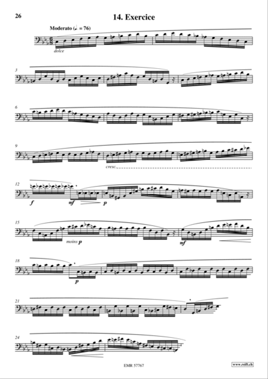 36 Etudes Transcendantes Bassoon Solo scores gallery preview page 16
