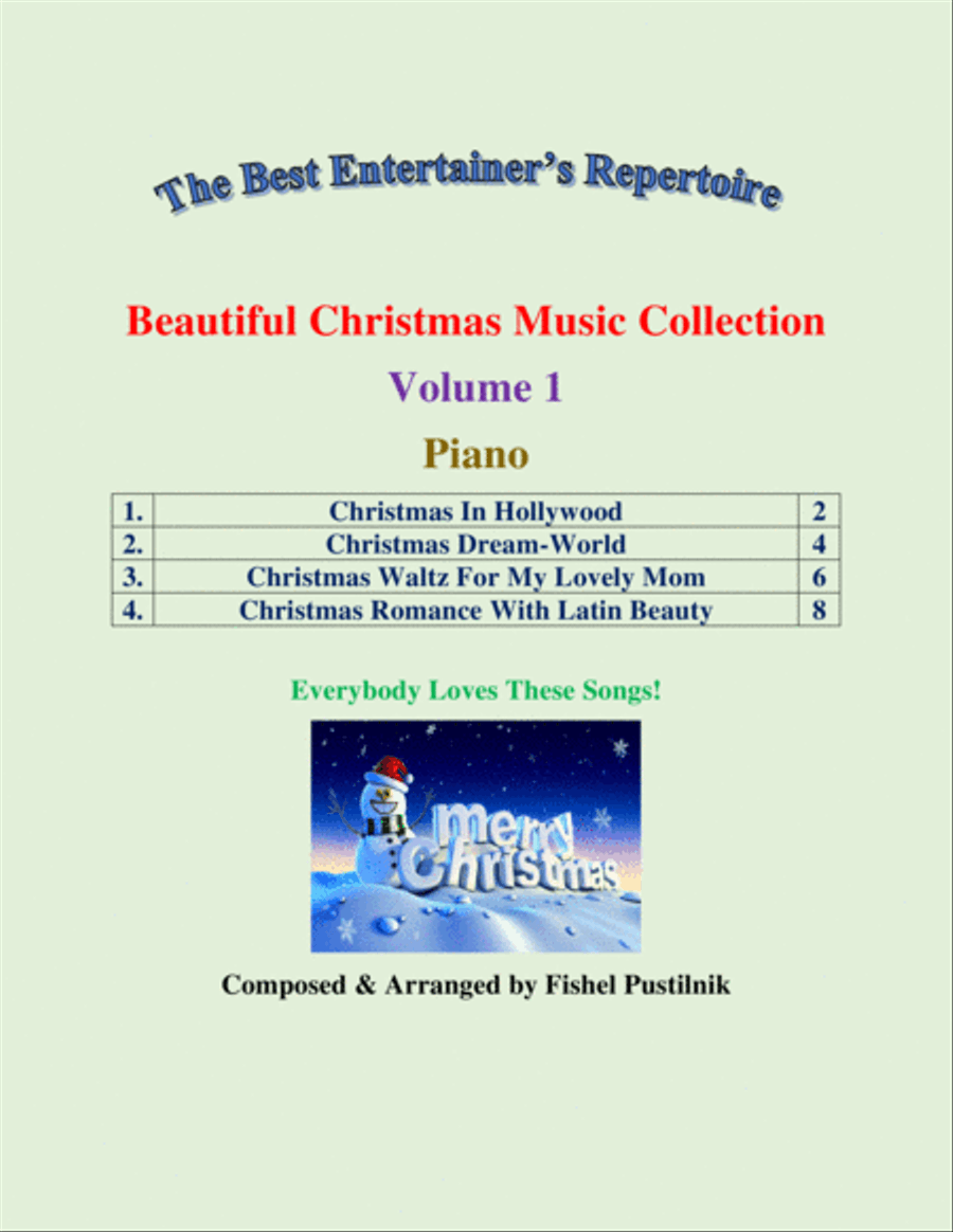 "Beautiful Christmas Music Collection" for Piano-Volume 1-Video image number null