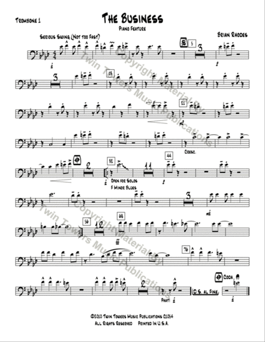 The Business Jazz Ensemble scores gallery preview page 18
