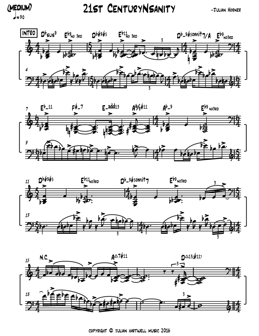 21stCenturyNsanity Piano scores gallery preview page 1