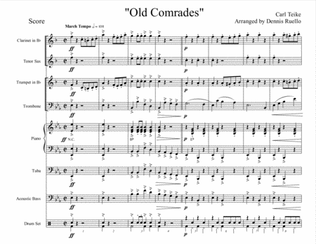 Old Comrades - German Band - Oktoberfest - Score Only
