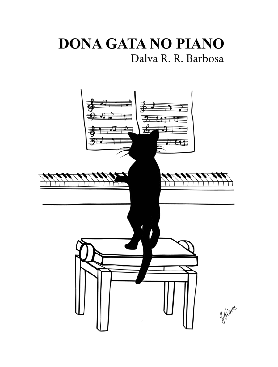 Dona Gata no Piano Piano Solo scores gallery preview page 1