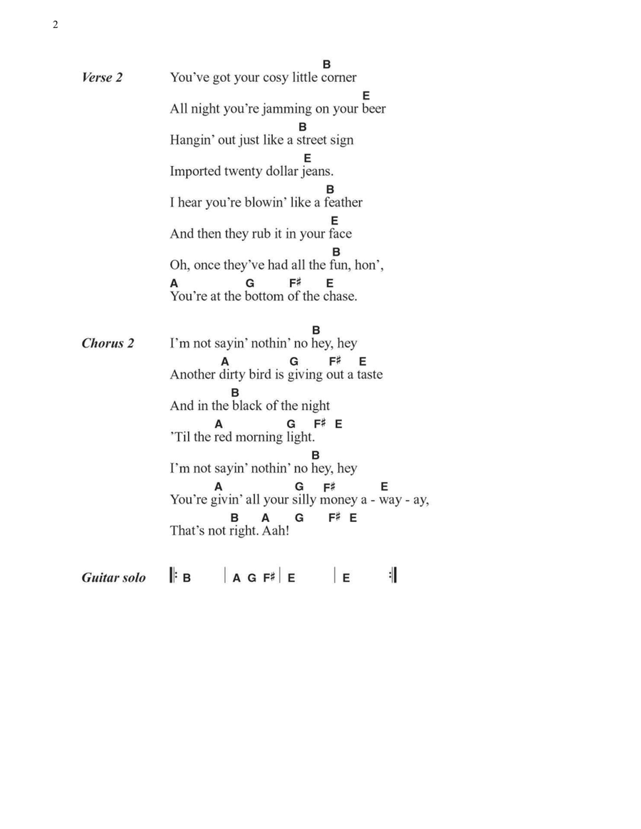 Red Morning Light Acoustic Guitar scores gallery preview page 2