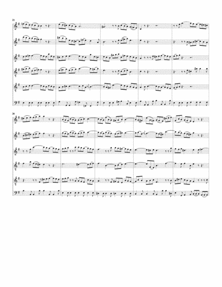 Duetto: Et misericordia from Magnificat BWV 243 (arrangement for 6 recorders)