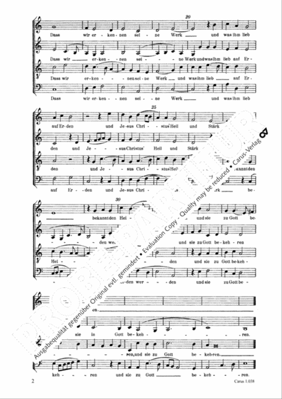 Zwei Choralmotetten zu 4 Stimmen (Ducis) Score scores gallery preview page 3