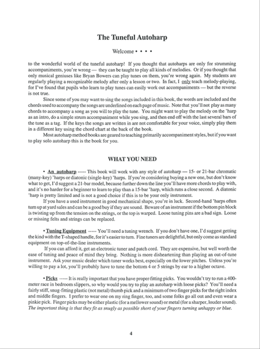 Basic Melodic Autoharp Solos Autoharp scores gallery preview page 5