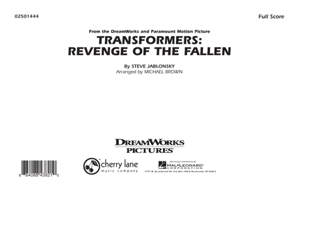 Transformers: Revenge Of The Fallen - Full Score