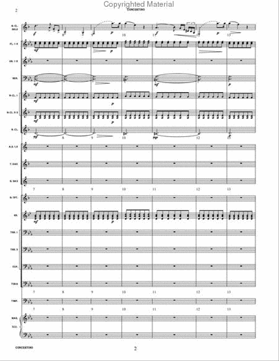 Concertino, Op. 26 Concertino, Op. 26 Concert Band scores gallery preview page 3