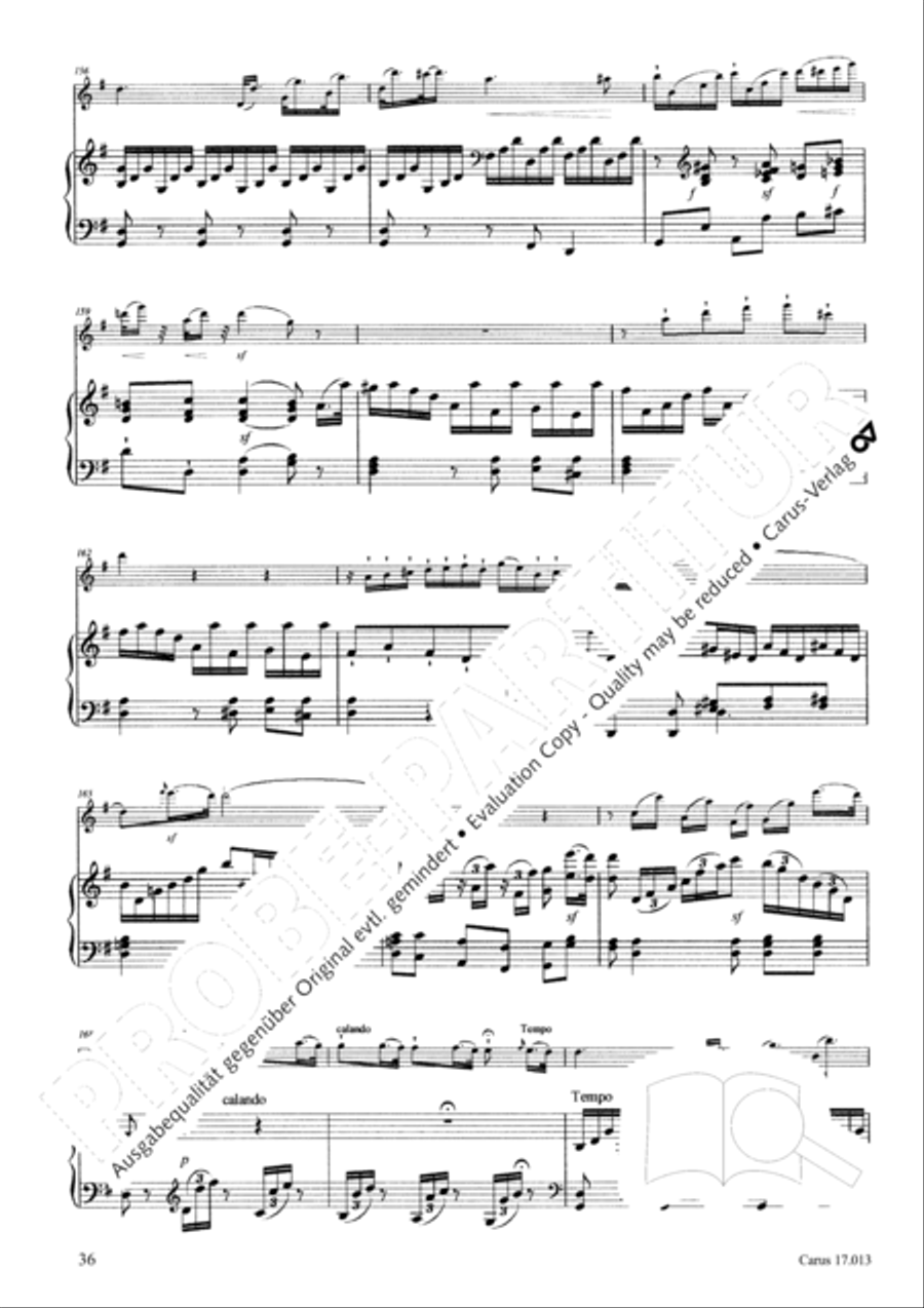 Sonate fur Querflote und Klavier Flute Solo scores gallery preview page 37