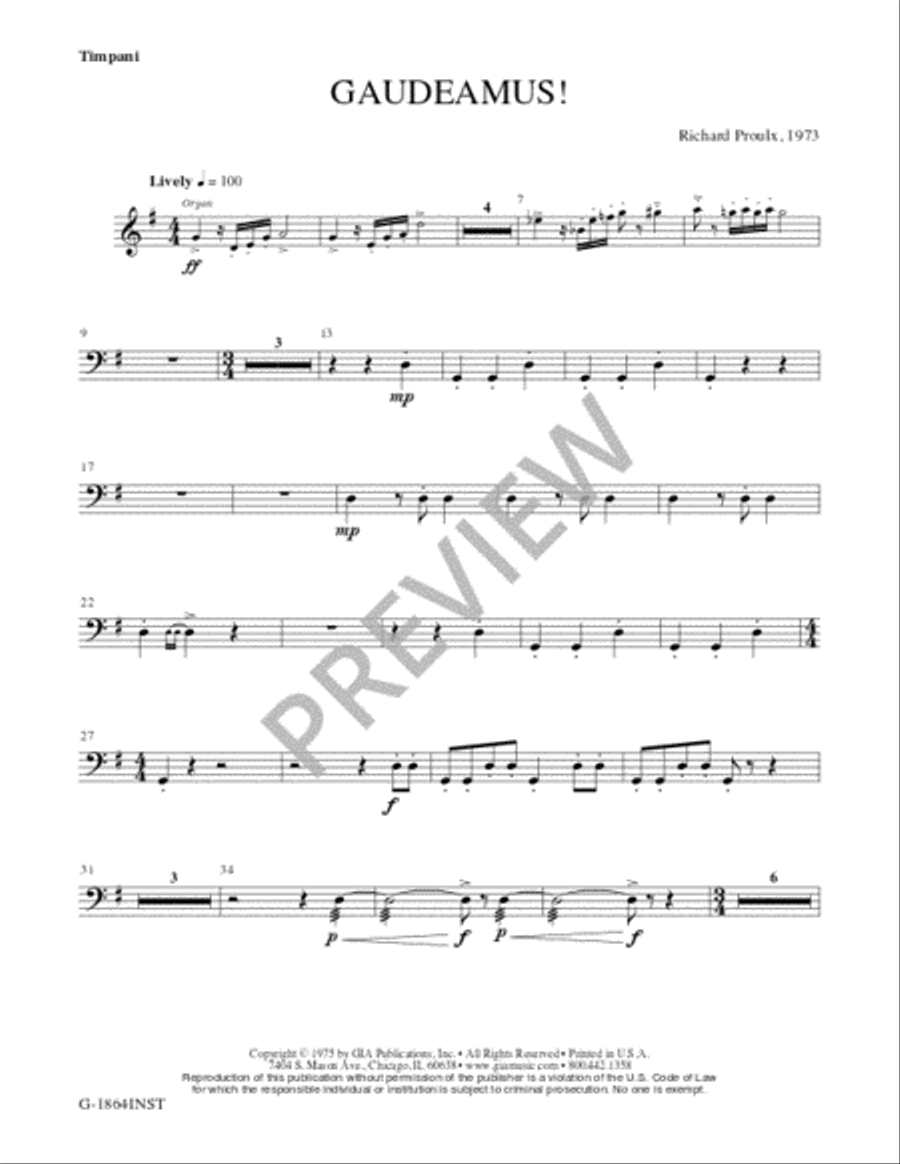 Gaudeamus! Trombone scores gallery preview page 17