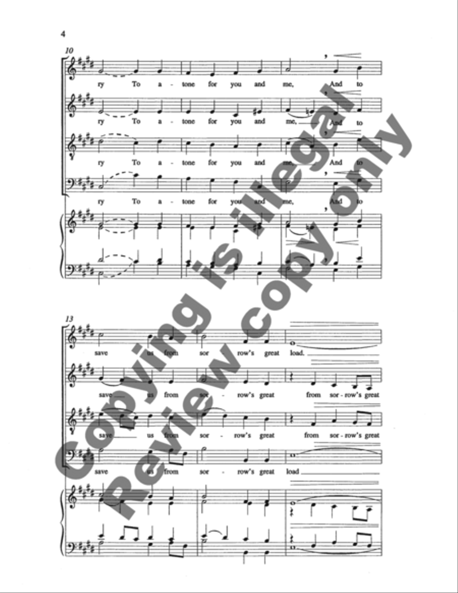 Three American Hymn-Tune Settings: 1. Saw Ye My Savior? 4-Part scores gallery preview page 15